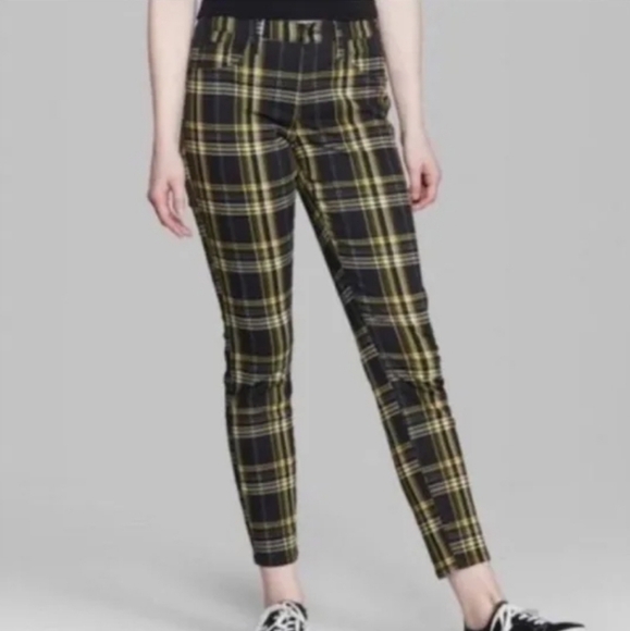Wild Fable Tartan Plaid casual pull on pants size 32 - Picture 2 of 12